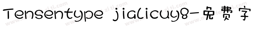 Tensentype jialicuy8字体转换
